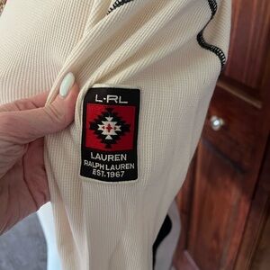 Lauren Ralph Lauren Ivory Knit with Black Trim